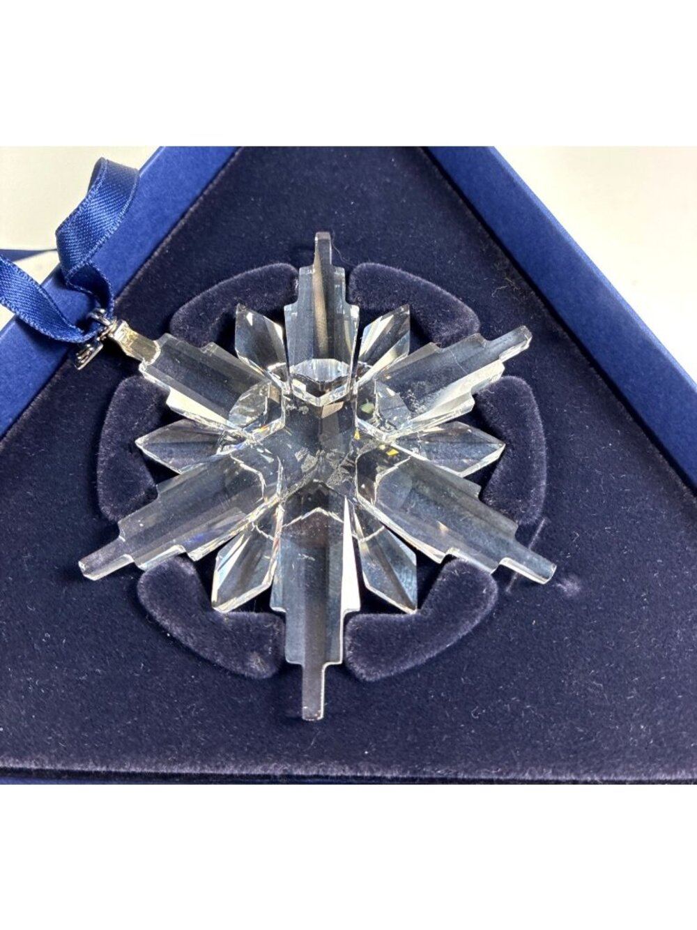 Swarovski 2004 Rockefeller Center Crystal Star Ornament Box COA - Picture 2 of 16